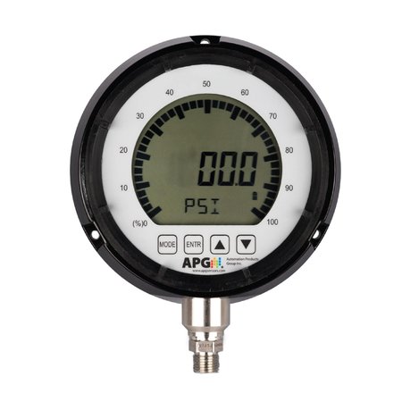 APG Digital Pressure Gauge, Range 0-200 PSI PG10-200.0-PSIG-F0-L0-E0-C0-P0-N0-B0